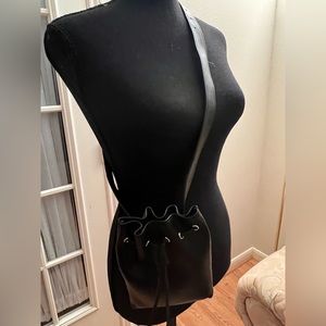 Black waist or crossbody purse